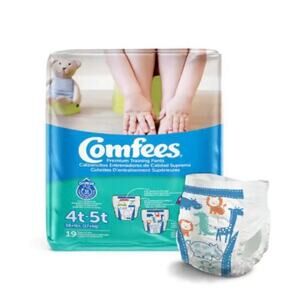 5 Packs Comfees Premium Training Pants 4T-5T Girls/ Boys 38+ lbs